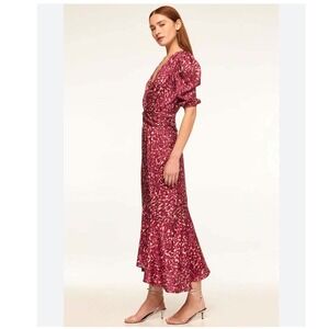 Misa Los Angeles Pink Midi Dress